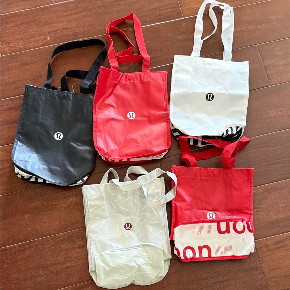 lululemon athletica Tote Bag Collection - Black, Red, White, Gray